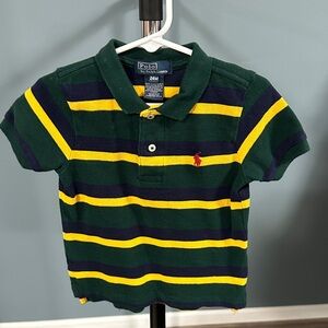 Polo by Ralph Lauren Kids Polo - Green, Yellow, Navy Stripes